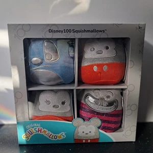 Squishmallows Disney 100 Set Of 4 - Picture 1 of 2