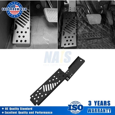 Powder Coated Left Foot Rest Anti-Skid Dead Pedal fit Jeep Wrangler JL JT 18-24 Foto 1 de 4