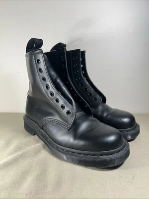 Dr. Martens 14353 Botas Mono Cuero Negro Suave Combate Hombre’s 7 Mujer’s 8 LEER Foto 1 de 4