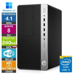 HP EliteDesk 800 G4 TWR i5-8500 4.10GHz 8Go/240Go SSD Wifi W11 - Photo 1/1