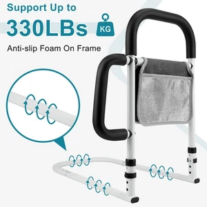 Verstellbares Bettgitter für Schwangerschaft mit Aufbewahrung dicker Stahl Anti-Rutsch-Griff einfache Installation - Bild 1 von 13