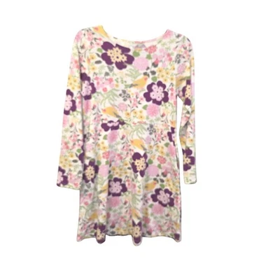 Vestido Lands End Niña Floral Manga Larga XL 16 100% Algodón 3896 Foto 1 de 4