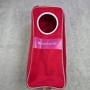 American Girl Doll Red Travel Bag Backpack Carrier Storage Case - Picture 1 of 7