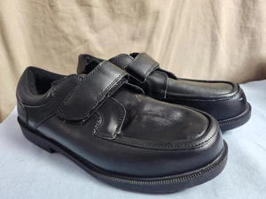 Dr. Max Mens Size 13E black leather uppers loafer shoes hook & and loop closure - Picture 1 of 7