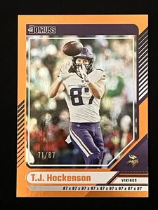 TJ Hockenson 2024 Donruss Jersey Number Parallel #178 Vikings /87 - Picture 1 of 3
