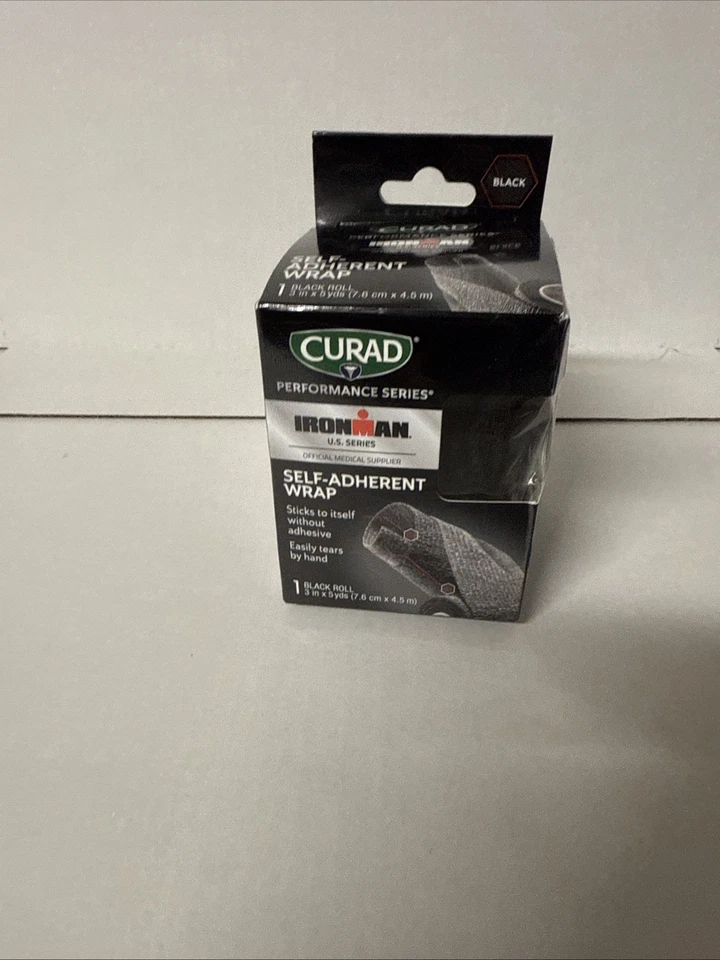 New CURAD Performance Series Ironman Self-Adherent Wrap Black 3" x 5 yds - Image 1 of 4