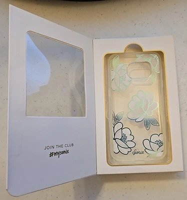 Sonix Clear Flower Design  Case For SamsungGalaxyS7 CAS LNT FLORETTE SAM GS7 BLU - Image 1 of 4