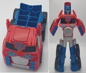 Transformers 2013 Optimus Prime Trailer Truck 10" Rescue Bots Playskool Heroes - Picture 1 of 13