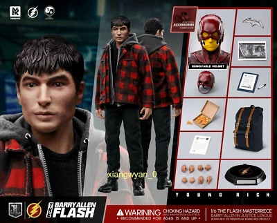 Figura de acción Youngrich Toys 1:6 año014 Barry Allen Liga de la Justicia Flash 12" Foto 1 de 4
