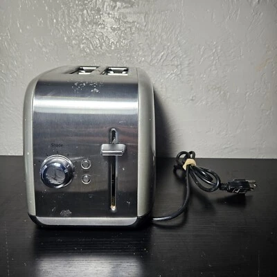 Kitchenaid Stainless Steel Wide Slot Toaster KMT2115CU Bagel Setting Option - Image 1 of 4