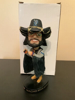 Muy Raro 2018 WWF/WWE Lucha Libre Randy “Macho Man” Savage Bobblehead! Nuevo en caja Foto 1 de 4