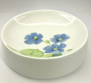 Vintage Mikasa Water Lilies Blue Dish Bone China Discontinued Japan 1970’s Rare - Picture 1 of 12
