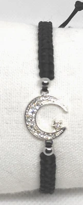 Handgeknüpftes Schwarzes Makramee Armband Türkei Flagge Verstellbares Armband - Bild 1 von 2