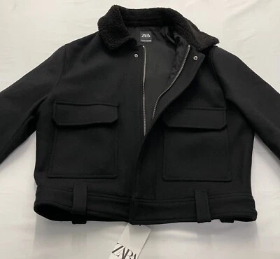 ZARA CLASSIC CROPPED LENGTH JACKET SIZE Medium - Image 1 of 4