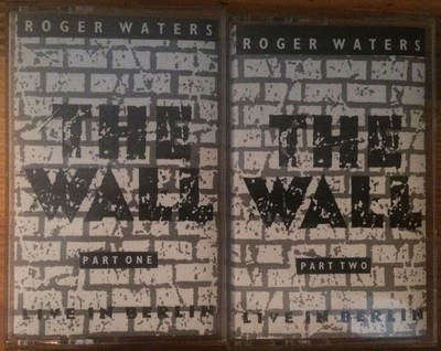 The Wall Part 1 & 2 One & Two Roger Waters Cassette Tapes 2 Tape Set Light Wear - Image 1 of 2