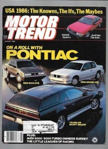 Motor Trend Magazine August 1985- On A Roll With Pontiac - Picture 1 of 2
