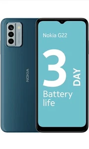 New Nokia G22 64GB Mobile Phone Blue Unlocked Cheap Sale Offer Clearance Sealed - Picture 1 of 6
