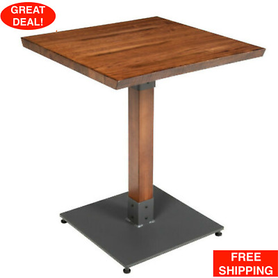24  X 24  Antique Walnut Solid Wood Square Restaurant Edge Dining Room Table  • 312.99$