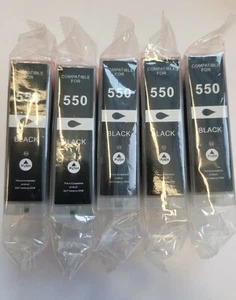 5x XL kompatibel Bk Patronen für Canon Pixma IP7250 IX6850 MG5450 MG6350 MG 6650 - Bild 1 von 4