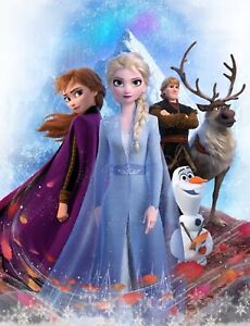 Disney Frozen Elsa Anna Couverture Polaire à Câliner Couvre-Lit 130 X 170 CM