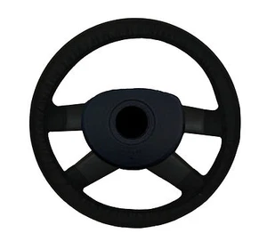 Coprivolante sportivo universale nero elasticizzato con dadi coprivalvola omaggi - Picture 1 of 2
