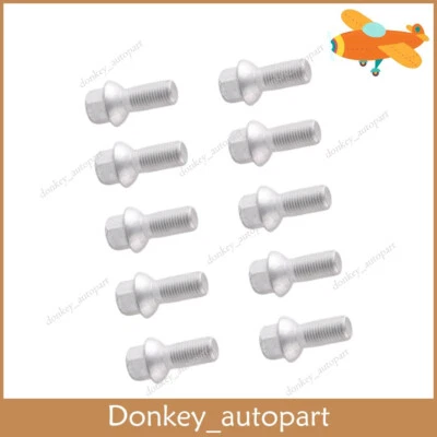 Qty 10 # A0009904907 Wheel Lug Bolts Nuts Fits Mercedes-Benz W204 C209 E350 SL50 Foto 1 de 4