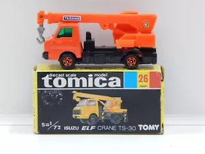 1:72 Isuzu Elf Crane TS-30 (Orange) - Made in Japan Tomica 26 - Picture 1 of 1