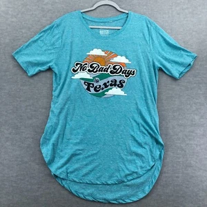 T-shirt donna a maniche corte marchio Royce taglia 2XL no Bad Days in Texas blu acqua - Foto 1 di 14