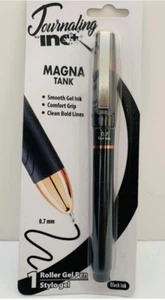 Journaling by Ino+ Magna Tank Roller Gel Pen NEW Factory Sealed Smooth Gel Bold2 - Picture 1 of 6