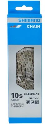 Shimano Steps CN-E6090-10 10-Speed HG-X Sil-Tec Chain 118-Links E-Bike Design - image 1 of 3