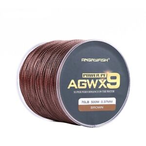 9 Strands Weaves Braided 500M Fishing Line Super Strong PE Line