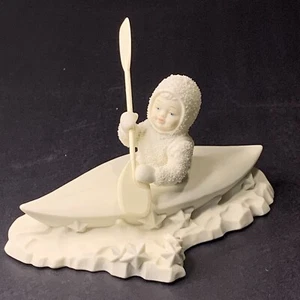 DEPT 56 Snowbabies "CROSSING STARRY SKIES" # 6834-9 canoa kayak da canottaggio ritirata - Foto 1 di 6