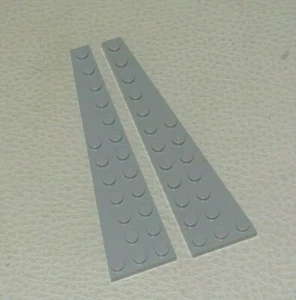 LEGO : 2x Plaque coin12 x 3 Aile Paire - Réf 47397 + 473978 gris bleuté clair - Imagen 1 de 1