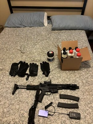 Pistola de airsoft eléctrica totalmente metálica Smg Foto 1 de 2