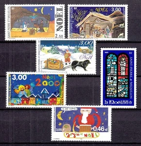 106534/ Saint Pierre 1988-2001 – Lot ex. Mi 568-843 – Weihnachten – postfrisch - Picture 1 of 1