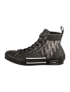 Dior Men's B23 Kim Jones Logo High Top Oblique Sneakers Size 45/12 - Picture 1 of 10
