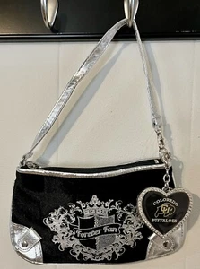 NCAA Colorado Buffaloes Pro•FAN•ity Wristlet Hobo Bag Black Velvet NWT - Picture 1 of 8
