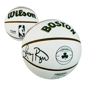 LARRY BIRD BOSTON CELTICS SIGNED BASKETBALL CITY EDITION WILSON RARE BECKETT - Picture 1 of 5