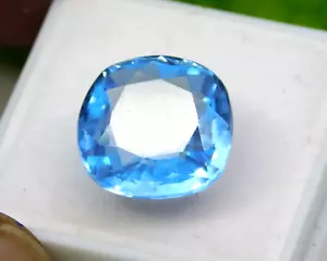 Zertifizierter 9,21 kt natürlicher blauer Ceylon-Saphir Kissenschliff loser Edelstein - Bild 1 von 7