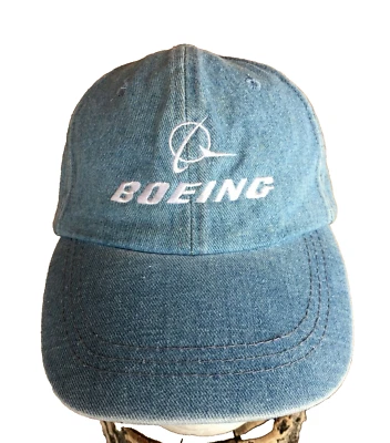 Boeing Baseball Cap Aircraft Jet Airplane Aviation Embroidered Adjustable Hat - Image 1 of 4