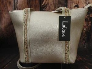 NEU Latique Quinn Pebble Champagner Umhängetasche Handtasche Umhängetasche wandelbar - Bild 1 von 6