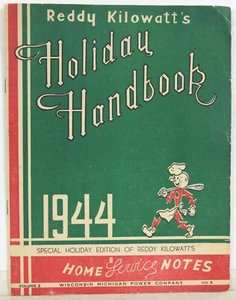 Manual de recetas navideñas Reddy Kilovatt 1944 - Wisconsin Michigan Power Co - Imagen 1 de 4