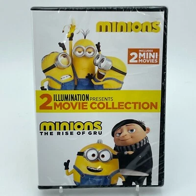 ILLUMINATION 2 Movie Collection DVD Minions Rise of Gru Animated Comedy NEW - Image 1 of 2