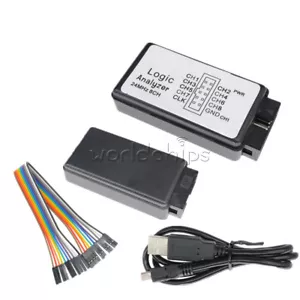 Juego de dispositivos analizadores lógicos USB 24 MHz 8 canales 24 MHz para ARM FPGA M100 superior - Imagen 1 de 12