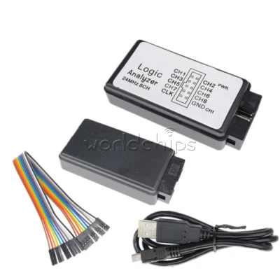 USB Logic Analyzer Device Set USB Cable 24MHz 8CH 24MHz for ARM FPGA M100 Top - Image 1 of 4