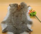 Genuine Naturally Straw Yellow Rabbit Fur Skin Tanned Leather Hides Craft Pelts