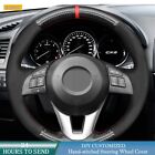 Hand Stitched Super Soft Suede Car Steering Wheel Cover For Mazda 3 Axela Mazda6