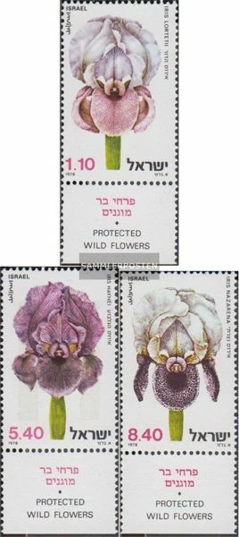 Israel 782-784 with Tab (complete issue) unmounted mint / never hinged 1978 iris - Image 1 of 1
