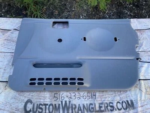 Jeep TJ Lj Wrangler Full Gray Half Interior RH Passenger Side Door Panel 1997-06 - Foto 1 di 5