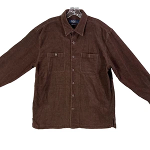 Nat Nast Western Hemd mit Knopfleiste Herren L braun Cord American Fit Kragen - Bild 1 von 19